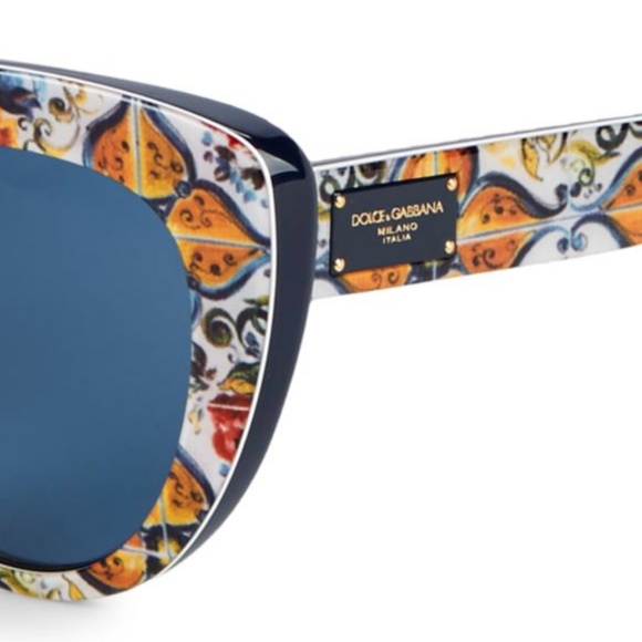 Dolce & Gabanna Majolica Cateye sunglasses UVA UVV - Picture 3 of 8